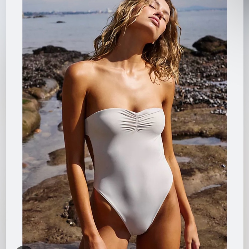 Slate Swim Lennox One Piece in Fog Size XS NWT